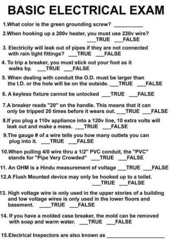 Electrical-exam